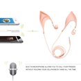 thumbnail image 3 of Bonne Forme d'Oreille gift Mignonne Réduction du Bruit dans les Oreilles Conception Universelle Filaire Drive-by-wire Casque Oreillette Microphone Intégré, 3 of 10