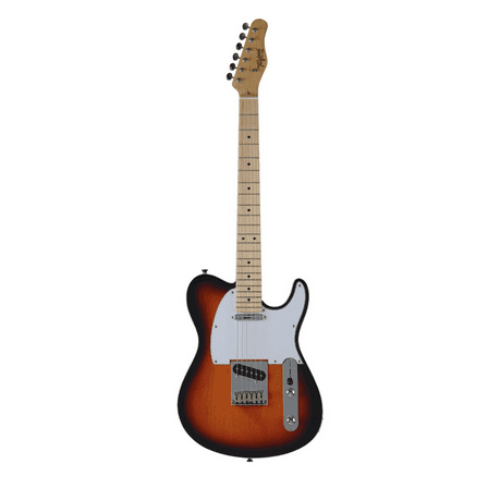 Tagima T 550 SB-LF/WH Electric Guitar, Maple Fretboard, Sunburst Body, White Pickguard