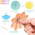 thumbnail image 3 of 150 Piezas Paraguas de Flores Selecciones de Paraguas de Cóctel Bebida Sombrilla Papel Cupcake Toppers Palos de Sombrilla de Cóctel Hechos a Mano para Decoraciones de Verano Favores de Fiesta, 3 of 7
