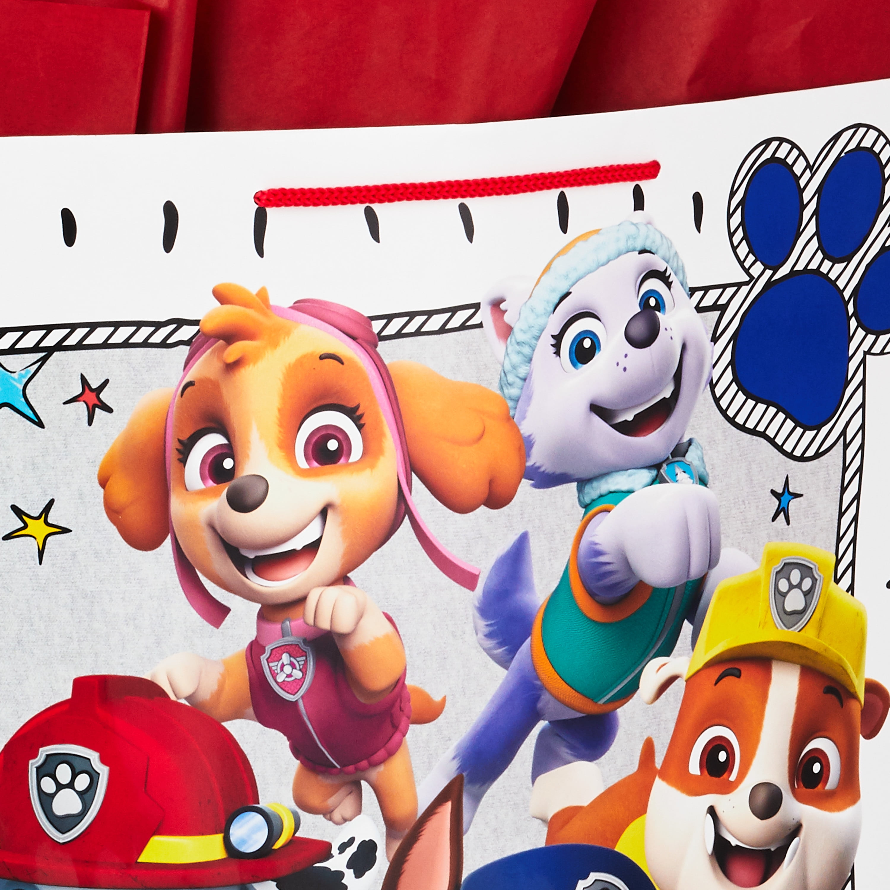 Hallmark 15 Extra Large Paw Patrol Gift Bag with Tissue Paper for Birthdays,  Kids Parties, Christmas, Holidays 