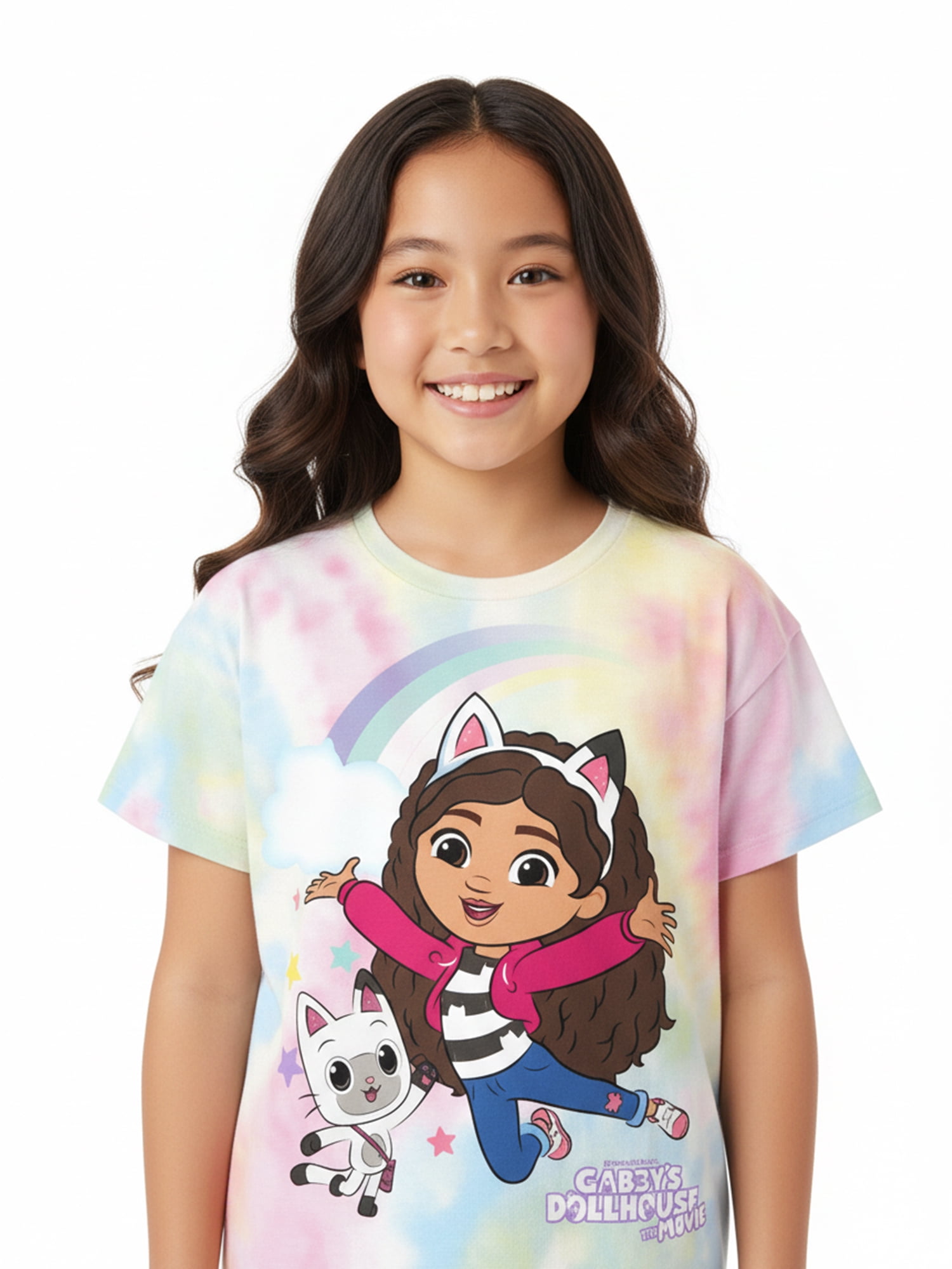 Gabby's Dollhouse Girls Short Sleeve Graphic T-Shirt, Sizes 4-16