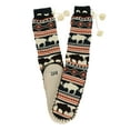 thumbnail image 4 of LazyOne Knitted Slipper Socks for Women, Cute Women's Clothing (Buffalo Fair Isle, L/XL), 4 of 6