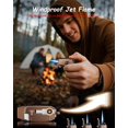 thumbnail image 2 of 5-in-1 Torch Lighter with Straight Cutter, Punch, Holder, Draw Enhancer Tool, Windproof Jet Flame Lighter, Butane Refillable Torch Lighters, Butane Lighter Gifts for Men, Multifunctional Accessories, 2 of 7