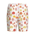 thumbnail image 5 of Naloa Cute Cartoon Mushrooms Men's Short Pajama Pants, Lounge Comfort Shorts with Elasticized Waistband and Side Pockets - 4X-Large, 5 of 9