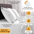 thumbnail image 5 of Lux Decor Collection Twin Bed Sheets Set 4 Piece - 16 Inch Deep Pocket Microfiber Sheets - White, 5 of 11