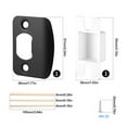thumbnail image 6 of Door Lock Strike Plate with Spacer Shim Door Security Lock Repair Kits D Type, 6 of 10