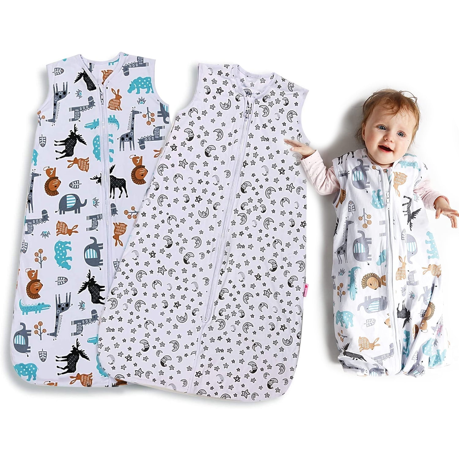 Lictin Baby Sleeping Bag (2 Pack ), Toddler Sleeping Sack for Newborns