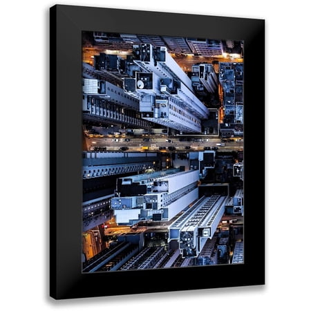 PhotoINC Studio 11x14 Black Modern Framed Museum Art Print Titled - Hongkong I