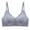 Gray, variant on Workout Bra Women Bra Ultra-Thin Cup No Underwire Push up Sleep Bra V-Neck Back-Smoothing Bra Feature Hook and Eye Closure Full-Figure Bra Style Y-421 , Gray L