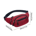 thumbnail image 2 of ShengapQ Adjustable Fanny Pack for Men & Women, Crossbody Waist Bag with 3 Zipper Pockets, Water-Resistant, Multi-Functional Belt Bag for Travel, Running, Cycling, Hiking & Outdoor Activities, 2 of 5