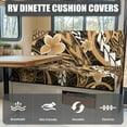 thumbnail image 4 of XYZCANDO RV Dinette Cushions Stylish Camper Decor Universal RV Dinette Cushion Covers for Women Bench Seat Cover Stretchable Cushion Covers for Couches Yellow Polynesian Hawaiian, 4 of 7