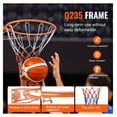 thumbnail image 2 of Basketball Rim - Wall Door Mount Hoop, 18" Heavy Duty Q235 Flex Rim Goal Replacement with Net - Indoor/Outdoor for Kids & Adults, 2 of 7
