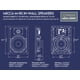 thumbnail image 5 of Altavoz empotrado Micca M-8S de 2 vías para sistema de cine en casa con 8 woofers, color blanco, 5 of 6