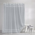 thumbnail image 5 of Shower Curtains for Bathroom-48"x72",Grey Solid Color Waterproof Bath Curtain Grommet Shower Curtain Set with Hooks,, 5 of 9