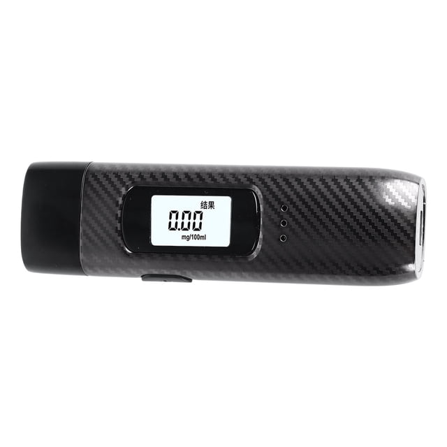 Alcohol Tester, Dual Filtering Clear Hygienic Professional Intelligent Sensor Car Alcohol Detector Accurate with Voice Announce for Driving