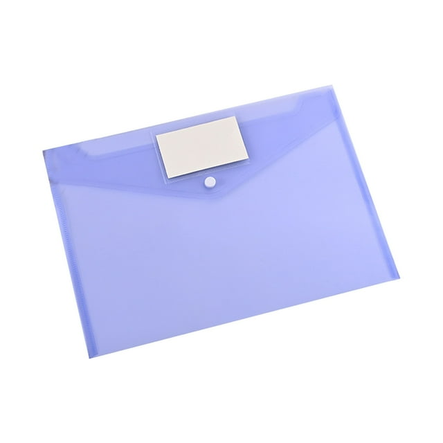 A4 Colorful PP Plastic Document Bag for Office Files and Stationery Organization