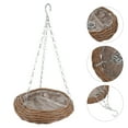 thumbnail image 4 of LOLIPPYY Flower Hanging Pots Hand-Woven Hanging Basket Natural Material 1Pack, 4 of 10