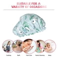 thumbnail image 6 of KLL Rabbit And Dragonfly Pattern Shower Cap & Bath Cap for Women,Reversible Oversized Waterproof Shower Caps for all Hair Lengths,Elastic Reusable Bathing Hair Cap, 6 of 6