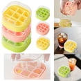 thumbnail image 3 of Boreal Craft Household Ice Tray Convenient One Second Ice Nine Grid Mini Ice Making Artifact Membrane Ice Storage Container for Freezer Stainless Steel Ice Cubes Tray Ice Cubes Reusable Silicone, 3 of 3