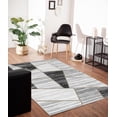 thumbnail image 2 of Brooklyn Collection Gray And Dark Gray 2'4" X 7'10" Runner Rugs BK0128, 2 of 7