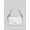 Off-White, variant on Oil Wax PU Grid Stitch Mini Baguette Bag, 2 Straps Shoulder Crossbody Handbag for Women, Black