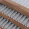 thumbnail image 4 of 34 Slots Walnut Wood Fountain Pen Display Case Holder Box w/Clear Transparent Top for Home Shop, 4 of 11