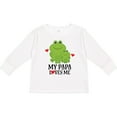 thumbnail image 3 of Inktastic My Papa Loves Me Boys Frog Boys Long Sleeve Toddler T-Shirt, 3 of 5