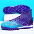 thumbnail image 3 of Zapatos de fútbol profesionales para hombre y mujer, botas de fútbol para exteriores, FG/TF, transpirables, Botines altos de entrenamiento, Unisex, 3 of 5