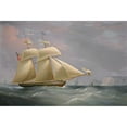 thumbnail image 2 of William John Huggins 14x11 Black Ornate Wood Framed Double Matted Museum Art Print Titled: The Topsail Schooner Amy Stockdale off Dover (1838), 2 of 5