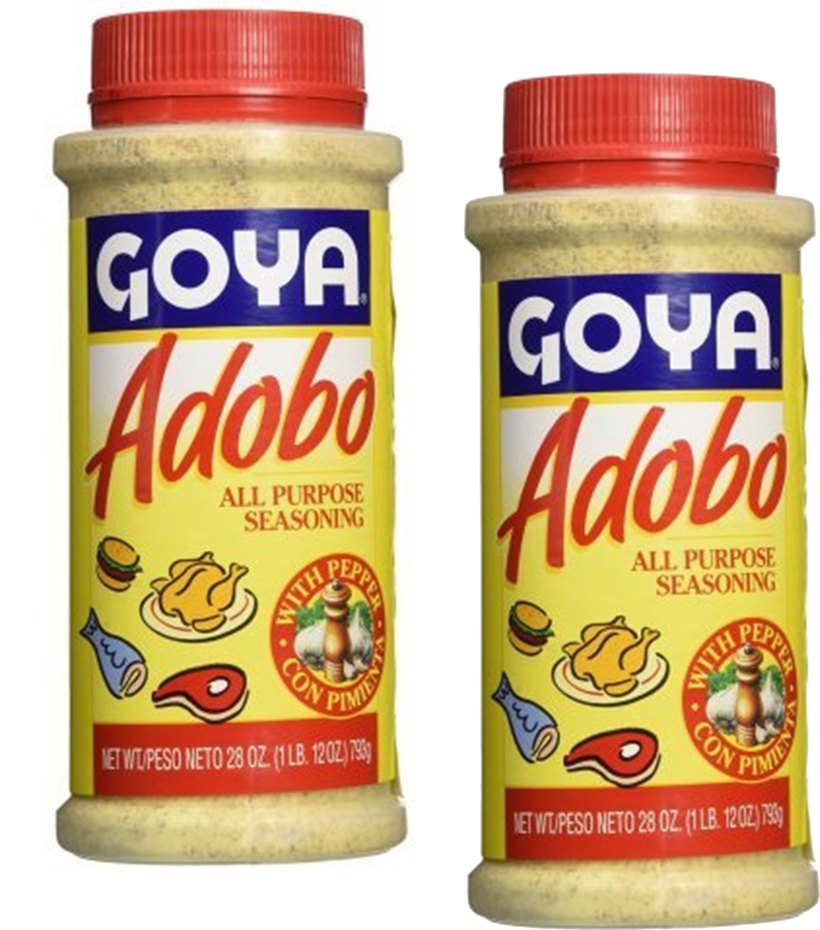Goya Adobo with Pepper All Purpose Seasoning, 28 OZ Large (Pack of 2