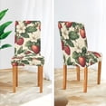thumbnail image 3 of Yayeee 2 Pack Dining Chair Covers Stretch Parson Chairs Slipcovers Seat Protector, Beige Strawberry, 3 of 6