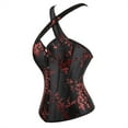 thumbnail image 2 of Grebrafan Corset Gothique Bustier de Mariée Haut Halloween Femme Noir 5TG, 2 of 5