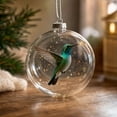 thumbnail image 4 of Christmas Ball Ornaments, 3D Bird Spherical Hanging Decor, Christmas Tree Decoration for Home Party, 4 of 7