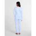 thumbnail image 4 of ClimateRight by Cuddl Duds Women's Pointelle Knit 2PC Top and Legging Thermal Base Layer Set, Sizes XS to 4X, 4 of 7