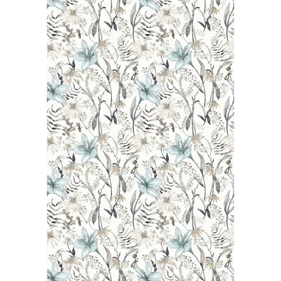 Wall Wear Peel and Stick Wallpaper Panels 16 x 24 in, 8-Pack, Gardenside Gossip Design, Removable Vinyl Wall Panels, Renter Friendly Home Decor