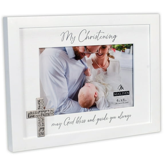 Malden 4x6 Christening Wood Mat Frame