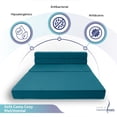 thumbnail image 4 of Sofá Cama Plegable - Matrimonial - Verde Petróleo Memory Foam SOFA CAMA COZY, 4 of 8