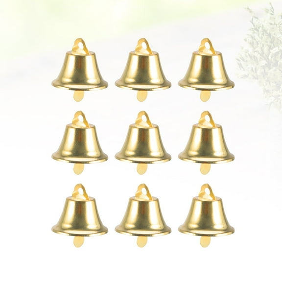 TINKSKY 35pcs Golden Iron Miniature Bells for Decorations Events
