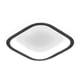 thumbnail image 2 of Lámpara de techo minimalista, lámpara colgante, lámpara LED, decoración artística. Cuadrado blanco negro, 2 of 7