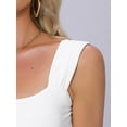 thumbnail image 5 of DARING DIVA Women's Summer Sleeveless Fitted Going Out Crop Top XL Cream White, 5 of 6