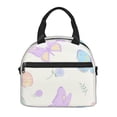 thumbnail image 2 of LNWH Cartoon Cute Butterfly Pattern Lunch Bag, Reusable High Capacity Lunch Box, 2 of 8