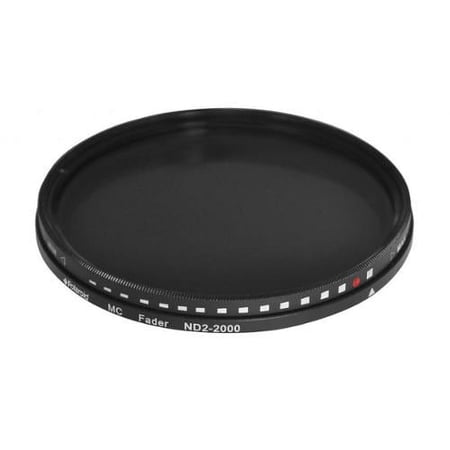 Polaroid Optics 49mm Multi-Coated Neutral Density Fader Filter ? Variable Range ND2-ND2000? Holds Optical Quality ? Compatible w/ All 37mm DSLR Cameras