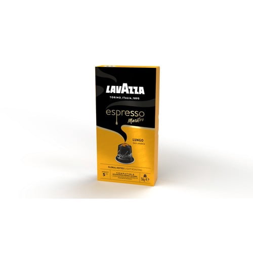 Lavazza Espresso Lungo Aluminium Nespresso Compatible Capsules, 10 pods per pack, British Import (Pack of 3)