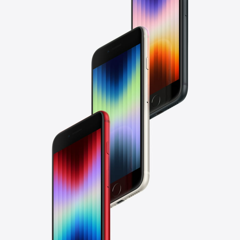 Straight Talk Apple iPhone SE (2022-3rd Gen) 5G, 64GB, Midnight ...