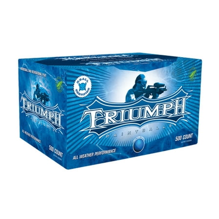 XBall Triumph Paintballs 500 Count, Two Tone Blue Shell, Blue Fill, Great for All Types of Play