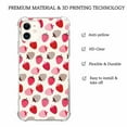 thumbnail image 4 of Red Strawberry Case for iPhone 12 Mini,Aesthetic Art Design Pattern Soft TPU Bumper Case Cover, 4 of 5