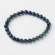 thumbnail image 1 of Pulsera elástica de cuentas de crisocola y lazuli naturales, redondas, de 54,5 mm, multicapa, 1 unidad, 1 of 2