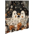thumbnail image 2 of Cortina Baño Espeluznante Halloween Lindo Fantasma Dibujos Animados Lavable, 2 of 9