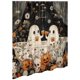 thumbnail image 2 of Cortina Ducha Lindo Dibujos Animados Fantasmas Set Halloween Bañera para Tela Poliéster Baño Espeluznante Con Ganchos Decoraciones, 2 of 9