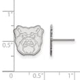 thumbnail image 2 of 14k White Gold LogoArt Butler University Bulldog Small Post Earrings Q4W004BUT, 2 of 4